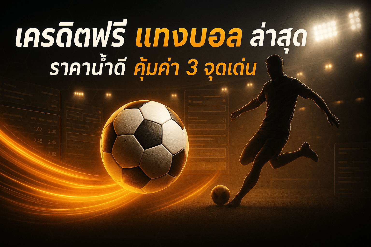 เครดิตฟรี แทงบอล ล่าสุด